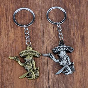 Llaveros colgantes de motociclista Llavero de metal mexicano BANDIDOS Motorcycle Club MC Worldwide Guy Accesorios colgantes - Product Image 4