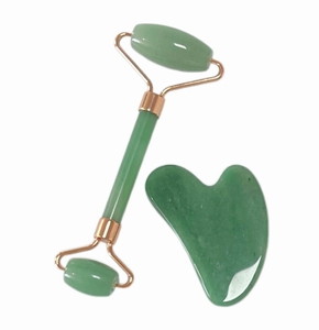 Aventurine verte outils de soins de la peau kit de beauté gua sha stone rodillos de jade - Product Image 5