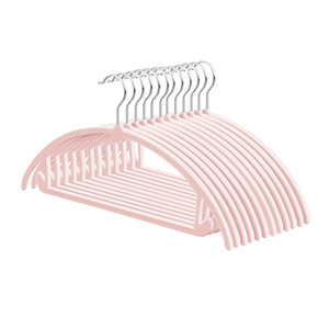 Venta caliente Percha de terciopelo con barra Precio más barato <span class=keywords><strong>Curva</strong></span> Percha flocada - Product Image 6