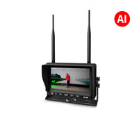 Système de sécurité anti-angle mort pour chariot élévateur, moniteur visuel sans fil IA, détection d'inclinaison et de hauteur de levage, assistance laser opérationnelle