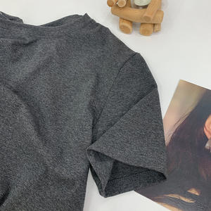 Benutzer definierte Damen Sommer Kurzarm T-Shirt Kleider Atmungsaktive Casual Plain Damen Long <span class=keywords><strong>Shirts</strong></span> für Logo-Druck - Product Image 4