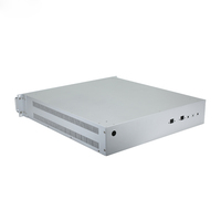 Boîtier de rack en profilé aluminium CNC 2U 19 pouces pour ordinateur de bureau ou serveur, finition sablée, indice de protection IP54 pour châssis de carte de circuit imprimé ou d'amplificateur