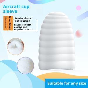 مجموعة ألعاب جنسية محمولة للرجال، جهاز استمناء مصغر مزدوج الجوانب مقاوم للماء IP67، لوازم جنسية للبالغين باللون الأبيض - Product Image 4