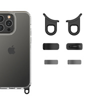 Étui de protection transparent en acrylique de haute qualité avec cordon pour iPhone 12 Pro Max, coque antichoc pour smartphone