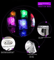 Glaçons Lumineux en Gros, Jouets LED Colorés pour une Ambiance Amusante, Lumières en Forme de Glaçon, Jouets de Bain pour Bébé, S'illuminent à l'Exposition à l'Eau