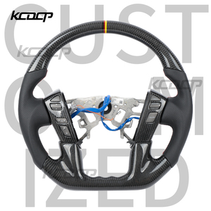 <span class=keywords><strong>พวงมาลัย</strong></span>คาร์บอนไฟเบอร์แบบปรับแต่งได้<span class=keywords><strong>ส</strong></span>ำหรับ<span class=keywords><strong>พวงมาลัย</strong></span> Y61 Y62 LED ของ Nissan Patrol Armada - Product Image 1