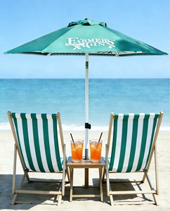 Parasol manuel moderne étanche anti-UV de 2,1 m avec mât en aluminium pour usage hôtelier DC-UP-221 - Product Image 1