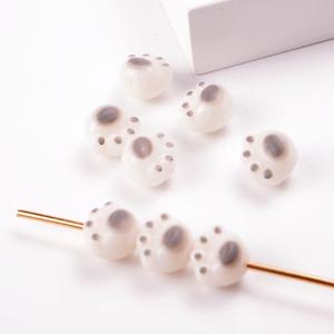 <b>Charcoal</b> 3D Cat's Claw Straight Hole 11x12mm Modern Loose Acrylic Beads DIY Bracelet Earrings Jewelry Cute Accessories Colored - Product Image 5