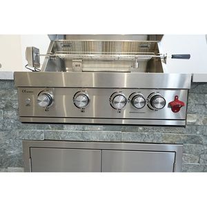 Açık mutfak su geçirmez paslanmaz çelik mutfak dolapları bahçe barbekü modüler dolap mutfak dolabı - Product Image 4