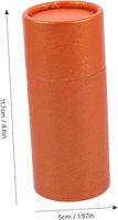 Emballage personnalisé de luxe en papier orange spécial, tube cylindrique rond, boîte cadeau pour flacon de soin de la peau ou de parfum