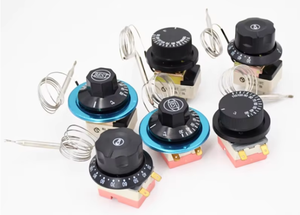 Termostato eléctrico de forma redonda de 220V interruptor de controlador de temperatura ajustable - Product Image 4