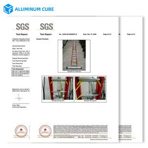 سلم متعدد الأغراض قابل للتمديد مزدوج من الألياف الزجاجية بتصميم صناعي للاستخدام في المنزل والمستودعات والمستشفيات - Product Image 2