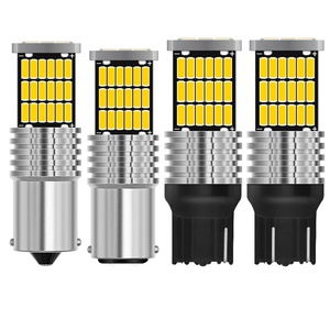 Lampadina LED Canbus S25 12V <span class=keywords><strong>1156</strong></span>/BA15S/BAU15S <span class=keywords><strong>P21W</strong></span>/PY21W 1157 BAY15D P21 5W 4014 45SMD Nuova Luce di Segnalazione e Freno per Auto e Moto - Product Image 1