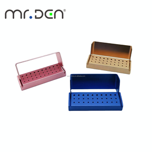 Organizzatore per Endodonzia Mr.Den, Porta Frese in Alluminio <span class=keywords><strong>FG</strong></span>, Contenitore per Laboratorio Dentistico, Scatola per Frese Dentali e Diamantate - Product Image 3