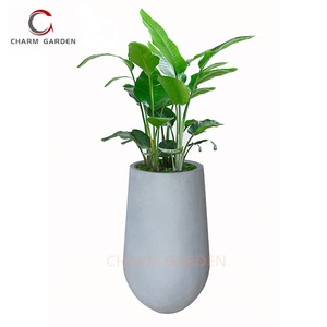 Tùy Chỉnh Lớn Kích Thước Lớn Hình Chữ Nhật Bên Ngoài Vườn Bê Tông Chậu Hoa Trồng Khổng Lồ Lọ Hoa Cây Trồng Cho Cuộc Sống Ngoài Trời - Product Image 5