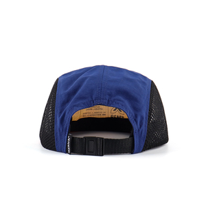 Bán Buôn OEM Biểu Tượng Tùy Chỉnh Không Có Cấu Trúc 5 Bảng Điều Chỉnh Laser Cắt Lỗ Chạy Hat Unisex Lưới Trại Hat Nhanh Chóng Khô Nylon Trại Cap - Product Image 4