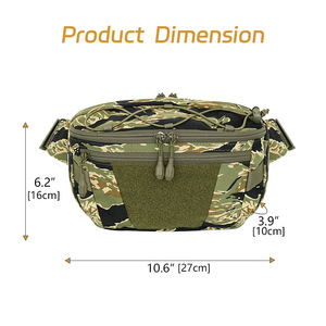 Sac banane Faraday personnalisé en nylon 500D pour le transport dissimulé d'un arme à feu, avec support pour les sports de plein air et le rangement de téléphone portable - Product Image 3