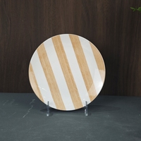 Service de table en porcelaine 24 pièces, style nordique, avec motif floral, impression par tampographie, vente en gros directe usine