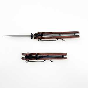 Bán buôn cá nhân khắc gỗ sồi Túi dao tùy chỉnh Chiến Thuật Gấp Dao quà tặng cho nam giới - Product Image 3