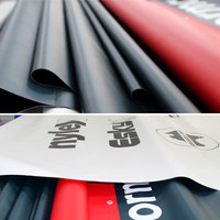 Impression de bannière en vinyle PVC personnalisée de 13 oz, matériau pour affiches publicitaires extérieures