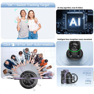 <span class=keywords><strong>Gimbal</strong></span> tongkat swafoto pelacak wajah, <span class=keywords><strong>gimbal</strong></span> Cerdas 360 derajat dengan kamera antarmuka 1/4, <span class=keywords><strong>gimbal</strong></span> desktop tripod P03 - Product Image 5