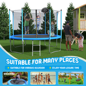 Childrens Bamboo <b>Trampoline</b> Heart Shaped Lumina Safety Net Included - Product Image 5