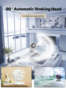 Ventilador de Circulación de Aire CircuAir de 8 Pulgadas con Motor DC, Alimentación USB, Oscilación y Control Mecánico, Ventilador de Mesa para el Hogar - Product Image 4