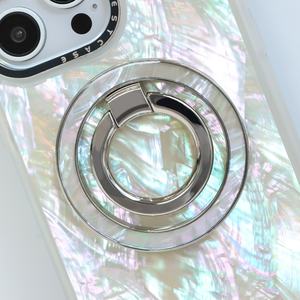 Custom Magnetic Phone Grip Resin Ring <b>Stand</b> 360 Degree Rotation Foldable Pearl Magnet Phone Grip Ring <b>Holder</b> - Product Image 2