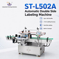 Machine d'étiquetage automatique double face haute vitesse IPS ST-L502A, 160 pièces/min, pour les bouteilles de boissons, de détergents et de sauces