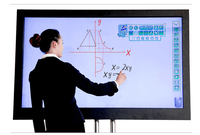 Papan Tulis Interaktif Elektronik Digital Multi Touch Layar Sentuh 4K 85 inci