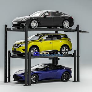 Sistem Parkir Mobil 8 Tiang Bertingkat Tiga dengan Penggerak Silinder Hidrolik, Kapasitas 5 Ton, untuk Penyimpanan Mobil - Product Image 4