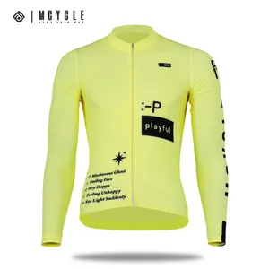 Vente en gros de vêtements de cyclisme Mcycle Chemise confortable pour vélo de montagne Maillot de cyclisme à manches longues personnalisé Pro Team pour femmes