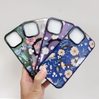 Coque de téléphone portable Crystal mate Magnetic Acrylic PC colors pour Iphone 16 15 Pro max Personnalisation avec photos
