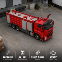Camion de pompiers 6x4 300 CV pour eau et poudre sèche, norme Euro 6, réservoir d'eau 14 m³, réservoir de poudre 1000 kg, camion de sauvetage d'urgence