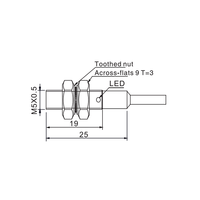 Capteurs d'imprimante 3D inductifs M5 Portée de 1,5 mm 2000 Hz Capteur de proximité capacitif NPN