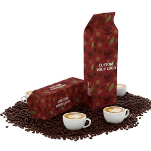 Sacs à café personnalisés à soufflets latéraux avec valve, pochette en aluminium anti-humidité pour poudre de café 500g, fabrication OEM, faible MOQ - Product Image 2