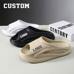 Nouveau modèle Sandales de sport unisexes en mousse EVA pour hommes avec motif de logo imprimé personnalisé Pantoufles à glisser - Product Image 2