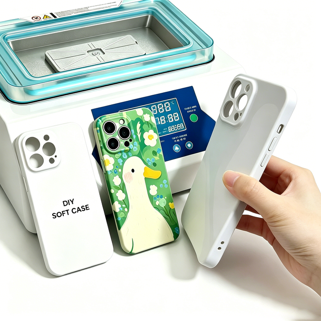 Fonlyu Precise Hole Soft TPU 3D Sublimation Printing Waterproof Shockproof DIY Phone Cases for 15/14/13/12/11/X/XS/X/8/7