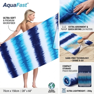 Toalla <span class=keywords><strong>de</strong></span> Playa y Piscina <span class=keywords><strong>de</strong></span> Microfibra Ligera con Diseño Personalizado, Tejido Waffle Reciclado, con Logotipo - Product Image 3