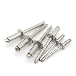 Remache ciego de acero inoxidable con cabeza abovedada impermeable de 4.2 mm y 14 mm de longitud, acabado brillante, sin níquel - Product Image 1