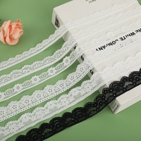 ERKOUMI Promotion Spéciale – Dentelle Tricotée Élastique Simple Face, Ruban de Dentelle Délicat, Tissu de Dentelle Brodé pour Accessoires Vestimentaires