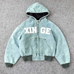 Sudadera con Capucha de Lujo Personalizada, Bordado Sólido, Estilo Urbano, Forro Polar, 100% Algodón, Transpirable, Ecológica, con Bolsillo con Cremallera Extra Grande, Estilo Vintage - Product Image 2