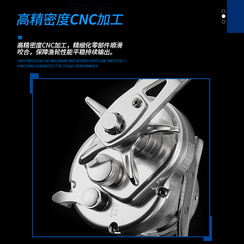 ECOODA EMB 1500 6.2:1 Speed Deep Full Metal Slow Jigging Reel