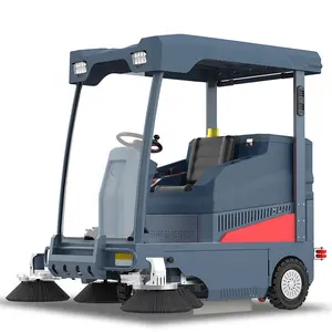 Electric Ride On Floor Cleaning Machine Floor Street Road Sweeper