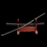 Étui de sabre Longquan Xiake Tang intégré, couteau de commando japonais style anime, sabres d'entraînement Jugyo courbés, ensemble de jouets d'entraînement
