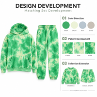 Ensemble de survêtement 2 pièces tie-dye (hoodie et pantalon) – Fabricant OEM/ODM en gros pour marques de vêtements