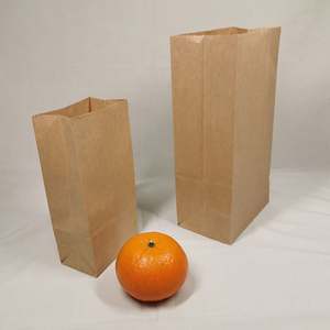 Bolsas de Papel Desechables Hechas en Fábrica, Bolsas de Papel de Grado Alimenticio, Bolsas de Entrega para Pedidos a Domicilio, Logotipos Personalizados - Product Image 2