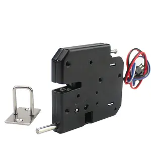 XG07D Kunci Pintu Kabinet Elektromagnetik, dengan Sinyal Umpan Balik, Kunci Kontrol Kotak Surat Kecil