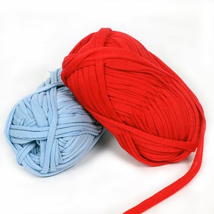 Muestra <span class=keywords><strong>gratis</strong></span> 100g estilo elegante camiseta de <span class=keywords><strong>ganchillo</strong></span> hilo de poliéster de alta resistencia bolso de tejer patrón de tinte de hilo - Product Image 6