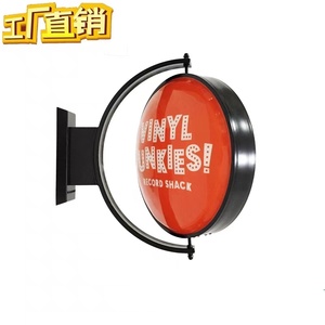 Заказной дизайн круглая световая коробка Наружная ТАМОЖНЯ БИЗНЕС вывески магазин круглая пивная вывеска - Product Image 4